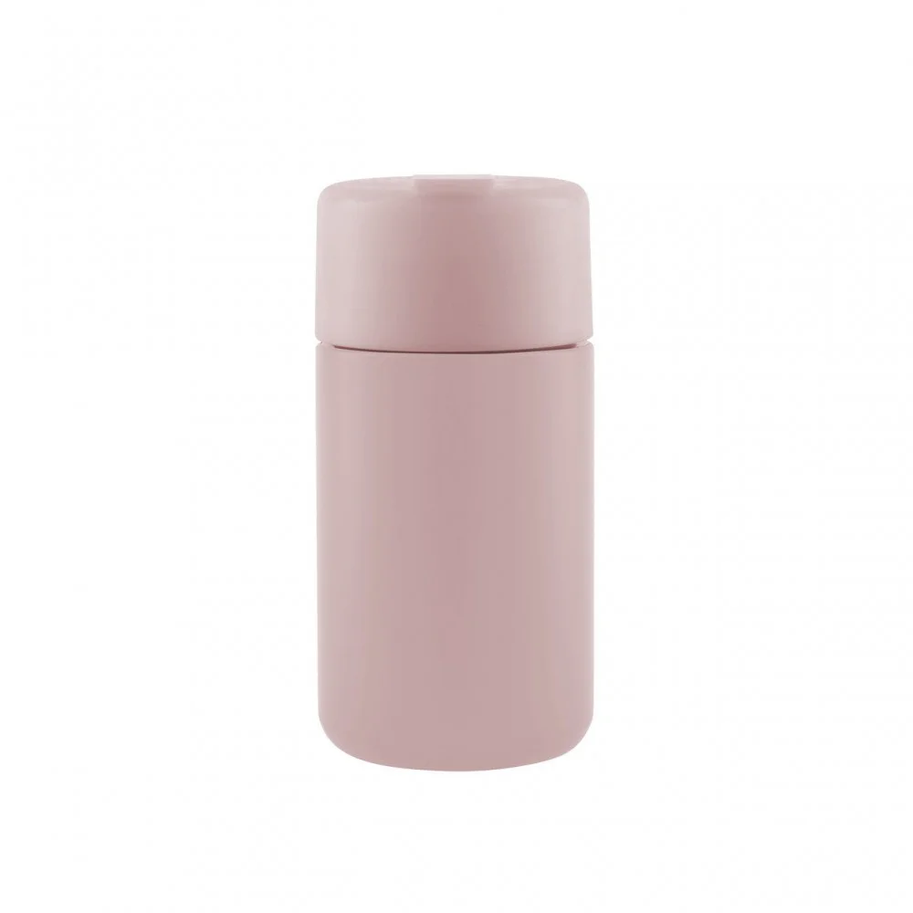 Avanti Brew 400ml insulated travel cup in soft pink with a minimalist stainless steel design, double-wall vacuum insulation, secure leak-resistant lid, and compact reusable construction, ideal for keeping coffee, tea, and other hot or cold drinks at the d