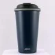 Avanti GoCup 355ml double wall insulated reusable travel cup with matte black finish, secure sip lid and vacuum-insulated stainless steel construction for hot and cold drinks.
