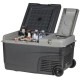 Brass Monkey 25L portable fridge freezer with dual battery compartment, integrated wheels and efficient cooling system designed for camping, caravanning, off-grid travel and outdoor refrigeration use