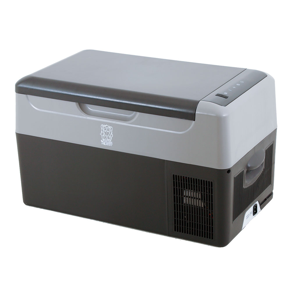 Brass Monkey 22L portable fridge freezer with compact design, digital temperature control and efficient cooling performance for camping, caravanning, road trips and outdoor adventures