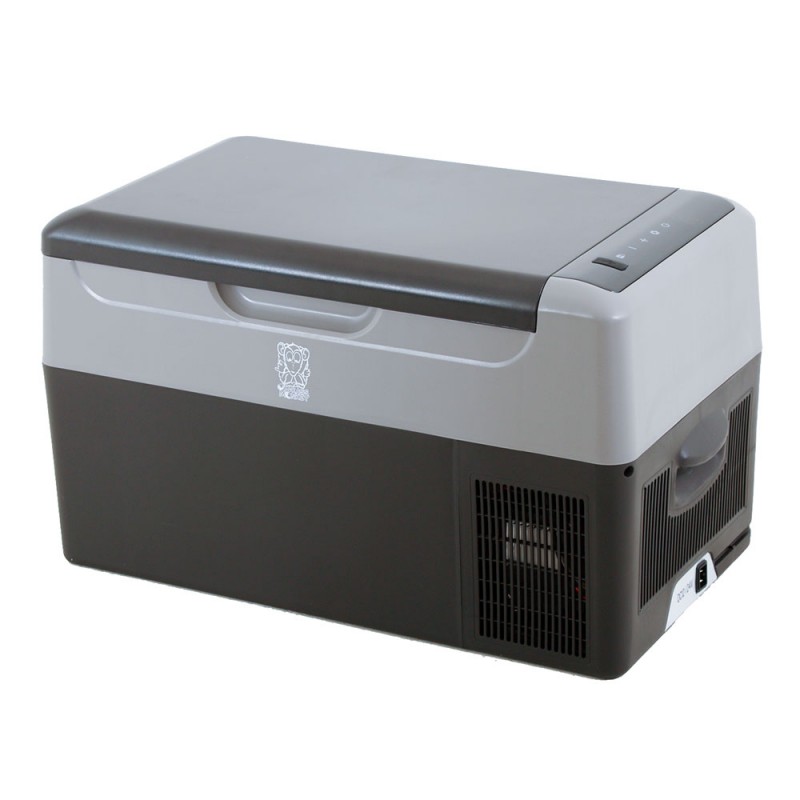Brass Monkey 22L portable fridge freezer with compact design, digital temperature control and efficient cooling performance for camping, caravanning, road trips and outdoor adventures