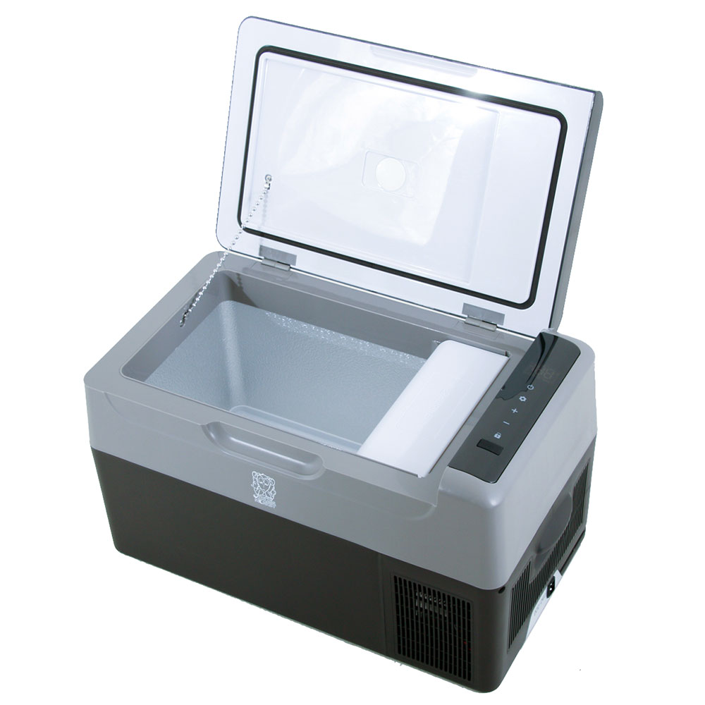 Brass Monkey 22L portable fridge freezer with compact design, digital temperature control and efficient cooling performance for camping, caravanning, road trips and outdoor adventures