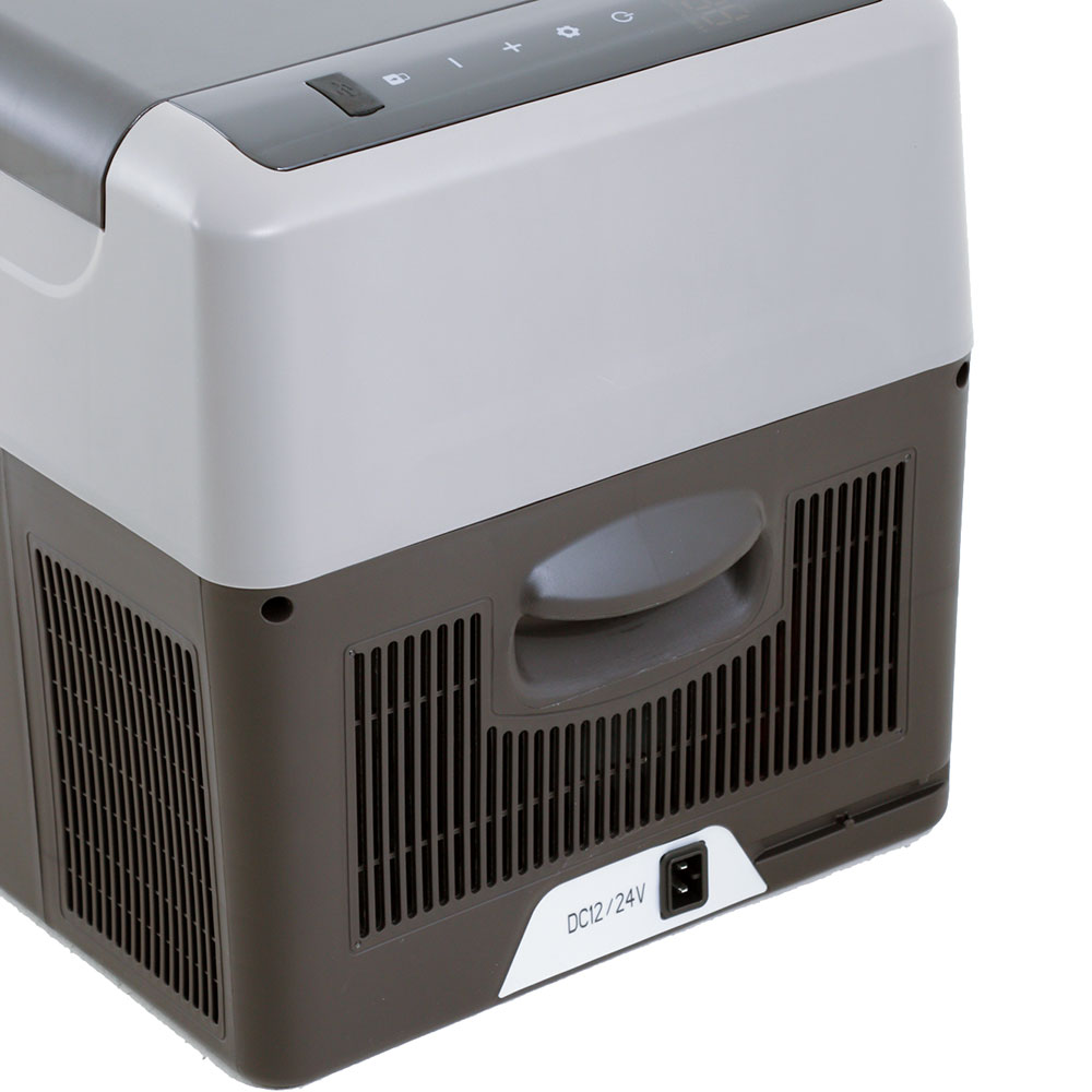 Brass Monkey 22L portable fridge freezer with compact design, digital temperature control and efficient cooling performance for camping, caravanning, road trips and outdoor adventures