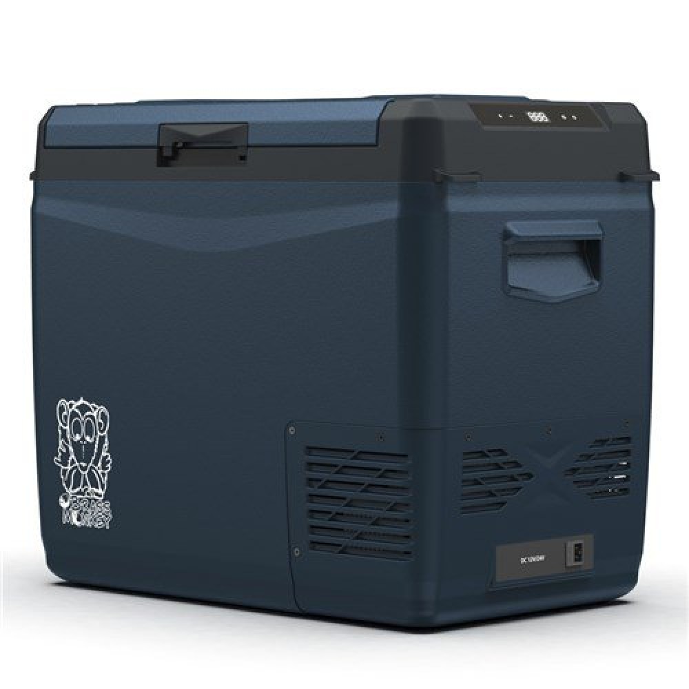 Brass Monkey Portable Fridge Freezer CFR50 50L 12V 24V DC Brass Monkey CFR50 50L portable fridge freezer with 12V and 24V DC compatibility, durable compact design and camping-ready cooling performance for caravanning, road trips and outdoor adventures