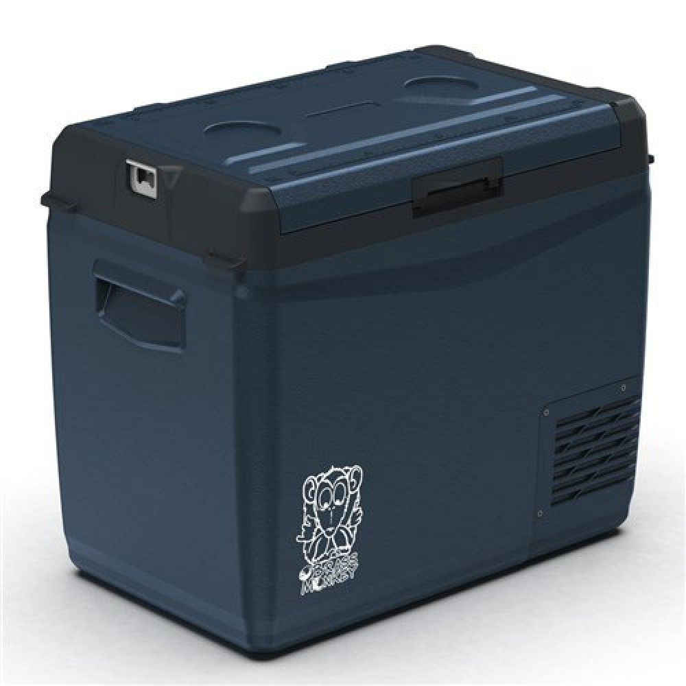 Brass Monkey Portable Fridge Freezer CFR50 50L 12V 24V DC Brass Monkey CFR50 50L portable fridge freezer with 12V and 24V DC compatibility, durable compact design and camping-ready cooling performance for caravanning, road trips and outdoor adventures