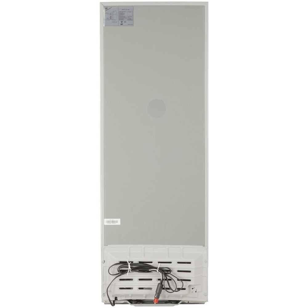 Brass Monkey 138L slim-line double door fridge freezer with 12V operation, separate refrigerator and freezer compartments, and space-saving design for caravans, motorhomes, boats and off-grid living setups