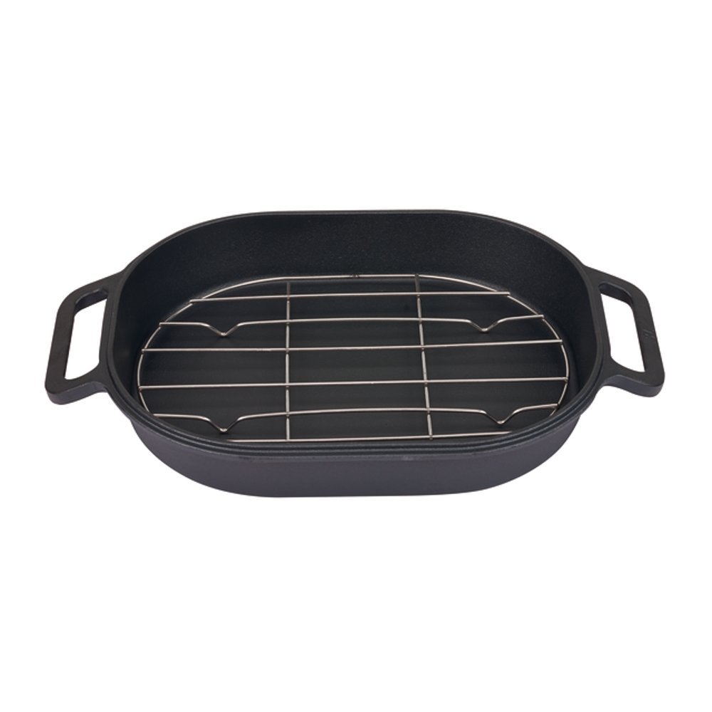 Campfire Combo 4L cast iron camp oven with durable black finish, dual-purpose lid and side handles designed for camping, outdoor cooking and campfire baking adventures