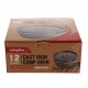 Campfire pre-seasoned 12 quart cast iron camp oven with heavy-duty lid and carry handle designed for camping, outdoor cooking, baking and campfire meal preparation
