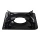 Campmaster Pot & Frypan Gas Cooker Stand – 2 Piece Set Black Campmaster gas cooker stand for supporting pots and frying pans, supplied as a two-piece set for camping stoves.