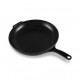 Chasseur Cast Iron Fry Pan with Cast Handle – 28cm cast iron frying pan with a black cooking surface, integrated cast iron handle, and helper handle for easy lifting. The 28cm skillet is ideal for searing, frying, sautéing, and oven cooking, offering excellent heat retention and even heat distribution.