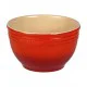 CHASSEUR Large Mixing Bowl – 7L Ceramic Mixing Bowl (29 x 17cm) Large pastel pink ceramic mixing bowl with a cream interior and embossed CHASSEUR branding. Measuring 29 x 17cm with a generous 7L capacity, it is ideal for mixing cake batter, bread dough, salads, and serving large dishes, combining durable stoneware con