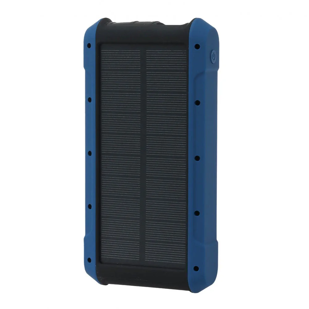 Companion Rover Lite 20000mAh portable power bank featuring a rugged blue and black housing, integrated LED light panel, high-capacity rechargeable battery, and USB charging ports for camping, travel, emergencies, and outdoor adventures.