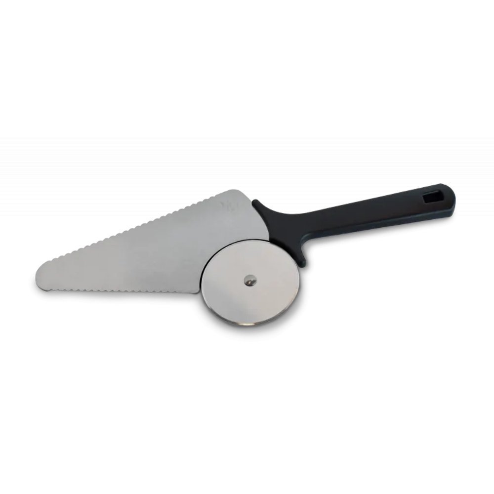 Dometic Cadac 2-in-1 Pizza Slicer Dometic Cadac 2-in-1 pizza slicer with stainless steel cutting wheel and serving spatula design for slicing, lifting and serving pizza at home, camping and outdoor gatherings