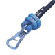 Orange Fell Dog Ridge rope lead with reflective detailing, knotted handle and silver metal trigger clip for secure dog walking.