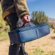 Gregory Alpaca Gear Pod 10L in tan with black mesh lid, carry handle and dual zip opening for organised storage of outdoor gear, travel items and accessories.