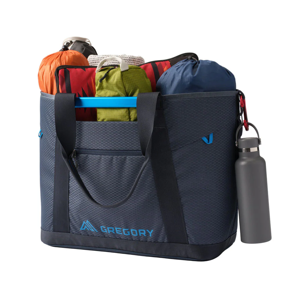 Gregory Alpaca Utility Tote 50L with spacious storage capacity, reinforced carry handles and durable design for outdoor gear, travel and everyday use.