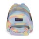 JanSport Half Pint Backpack Mood Map – 10L JanSport Half Pint 10L mini backpack in Mood Map pastel tie-dye with a front zip pocket, top carry handle, and compact design for everyday use and travel.