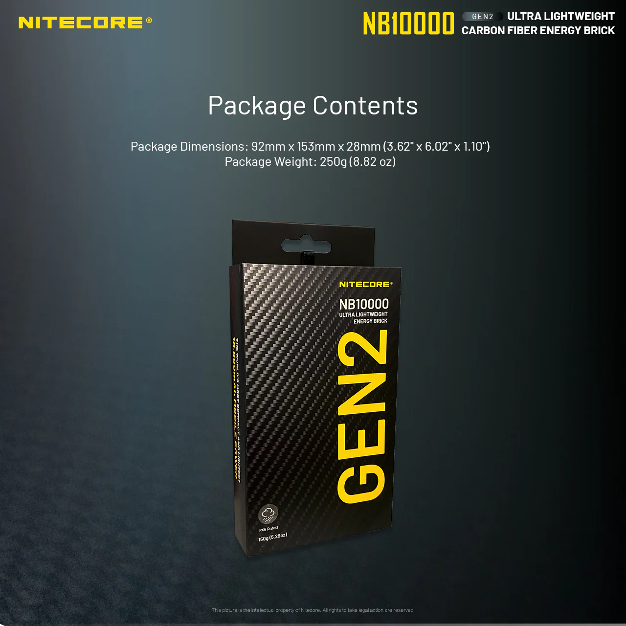 Nitecore NB10000 Gen 2 Power Bank (10,000mAh)