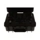 Oricom DTXTP600 5W waterproof UHF CB radio trade pack with two handheld radios, microphones, charging docks and protective carry case.