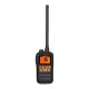 Oricom MX300 Waterproof Handheld VHF Marine Radio 3W – Black Oricom MX300 3W waterproof handheld VHF marine radio in black with long antenna, orange LCD display and front control buttons.