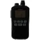 Oricom MX300 Waterproof Handheld VHF Marine Radio 3W – Black Oricom MX300 3W waterproof handheld VHF marine radio in black with long antenna, orange LCD display and front control buttons.