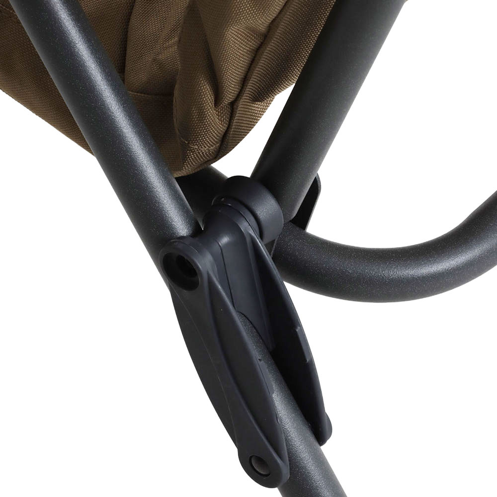 OZtrail Coolum 5-Position Recliner Chair Brown OZtrail Coolum 5-position recliner camping chair with padded brown seat and adjustable reclining backrest designed for camping, caravanning and outdoor relaxation