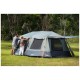 OZtrail Fast Frame Headland 10 person family camping tent with large interior space, extended awnings and fast setup frame designed for group camping and outdoor adventures