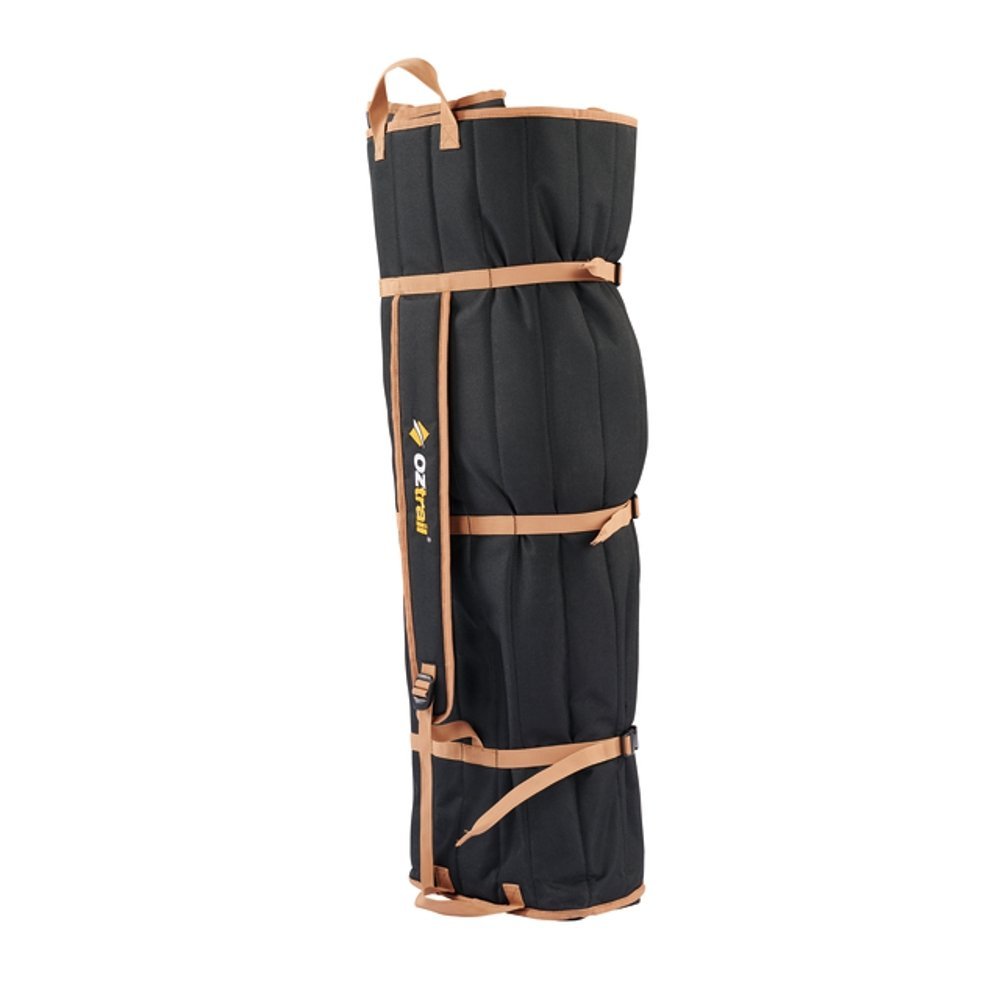 OZtrail Fireside Double Folding Camping Chair Black OZtrail Fireside double folding camping chair in black with padded dual seating, cup holders and sturdy foldable frame designed for camping, outdoor events and relaxing by the fire pit