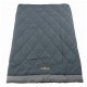 OZtrail Outback Comforter Queen 0C sleeping bag in grey with quilted insulation and spacious design for camping, caravanning and cool weather outdoor comfort