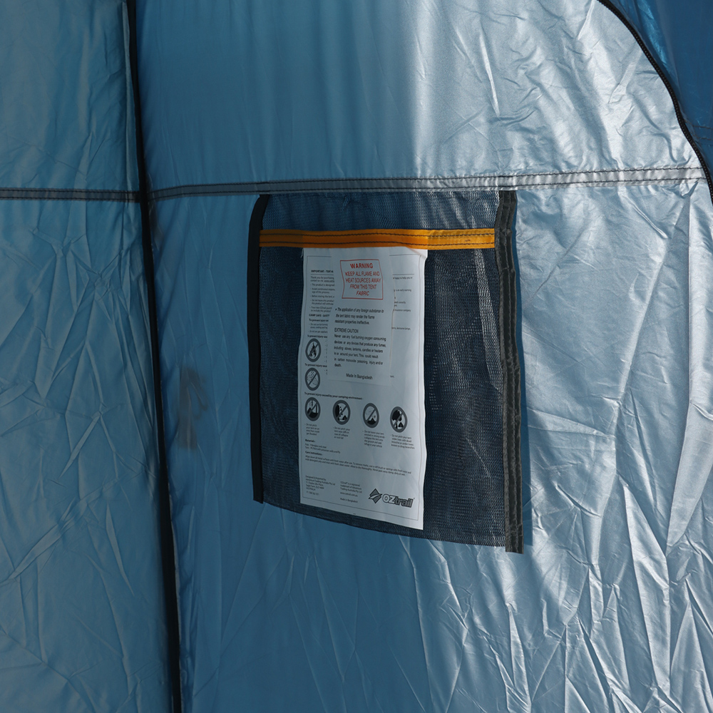 OZtrail Pop Up Privacy Ensuite Dome Tent Blue OZtrail pop up privacy ensuite dome tent in blue with quick setup design for camping showers, portable toilets and outdoor changing privacy areas