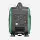 Engel R2500iS 2.5kW Pure Sinewave Generator with compact portable design, green and black impact-resistant housing, integrated carry handle, fuel-efficient inverter technology, multiple AC and DC power outlets, and quiet operation, ideal for camping, cara