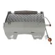 SKOTTI Stainless Steel Grill – Portable Gas BBQ SKOTTI portable stainless steel gas grill with compact flat-pack design, removable cooking grate and gas hose connection, ideal for camping, picnics, caravanning and outdoor cooking.