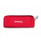Portable first aid kit with organized medical supplies in a compact red carry case, ideal for travel, camping, hiking, outdoor activities, and emergency preparedness.