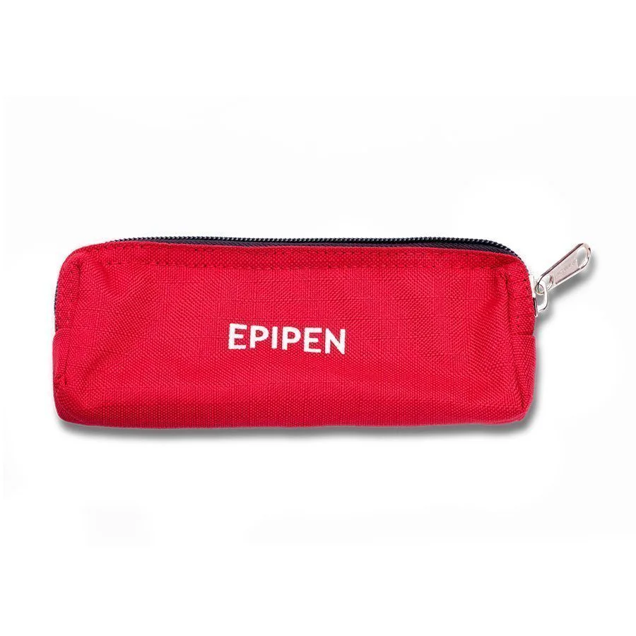 Portable first aid kit with organized medical supplies in a compact red carry case, ideal for travel, camping, hiking, outdoor activities, and emergency preparedness.