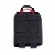 Emergency Trauma First Aid Kit Emergency trauma first aid kit in a compact black pouch with quick-access medical supplies for emergency response, outdoor adventures, travel, and preparedness.