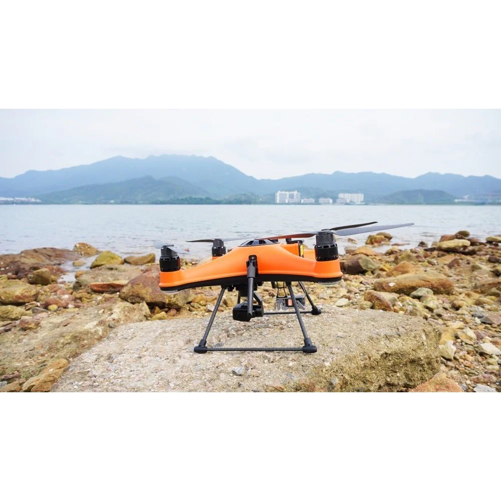 SplashDrone SD4 Plus Enterprise 4K Drone Package SplashDrone SD4 Plus Enterprise 4K drone with camera, remote controller, battery, spare propellers, charger and carry case