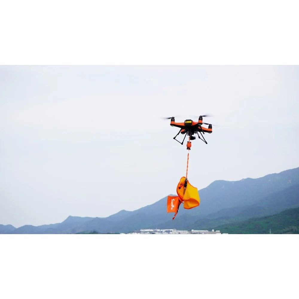 SplashDrone SD4 Plus Enterprise 4K Drone Package SplashDrone SD4 Plus Enterprise 4K drone with camera, remote controller, battery, spare propellers, charger and carry case