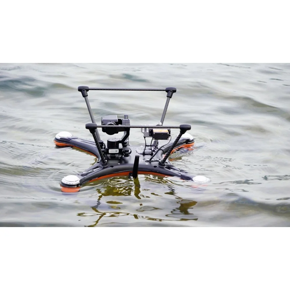 SplashDrone SD4 Plus Enterprise 4K Drone Package SplashDrone SD4 Plus Enterprise 4K drone with camera, remote controller, battery, spare propellers, charger and carry case