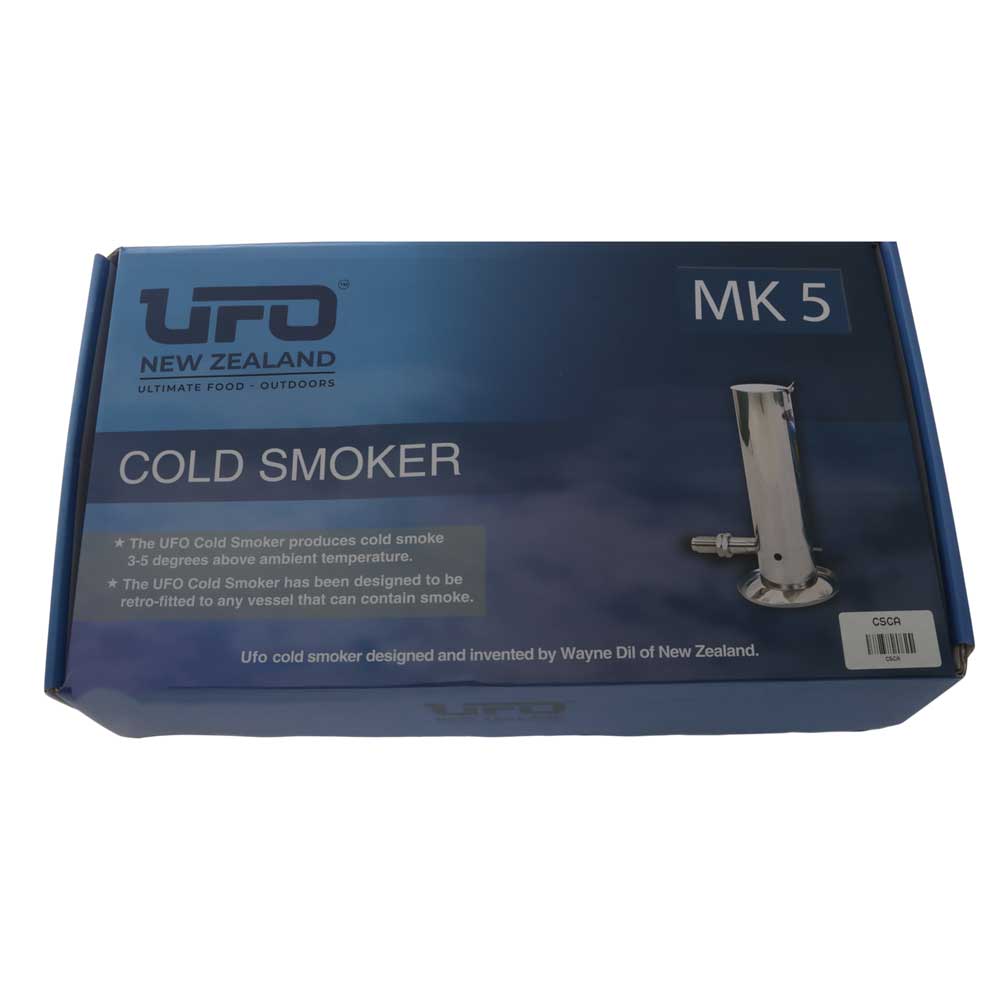 UFO Cold Smoke Creator UFO Cold Smoke Creator stainless steel smoke generator designed for cold smoking meat, fish, cheese and other foods in smokers, barbecues and outdoor cooking setups