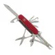 Victorinox Handyman Swiss Army Knife featuring a classic 91mm red handle and an extensive collection of versatile tools for everyday use and outdoor adventures. This Swiss-made multi-tool includes large and small blades, pliers with wire cutters, wood saw