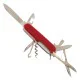 Victorinox Huntsman Swiss Army Knife 91mm Red Victorinox Huntsman Swiss Army Knife with a classic 91mm red handle and versatile multi-tool design. This Swiss-made pocket knife includes a large blade, small blade, wood saw, scissors, can opener, bottle opener, screwdrivers, wire stripper, corkscrew, m