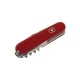 Victorinox Huntsman Swiss Army Knife 91mm Red Victorinox Huntsman Swiss Army Knife with a classic 91mm red handle and versatile multi-tool design. This Swiss-made pocket knife includes a large blade, small blade, wood saw, scissors, can opener, bottle opener, screwdrivers, wire stripper, corkscrew, m