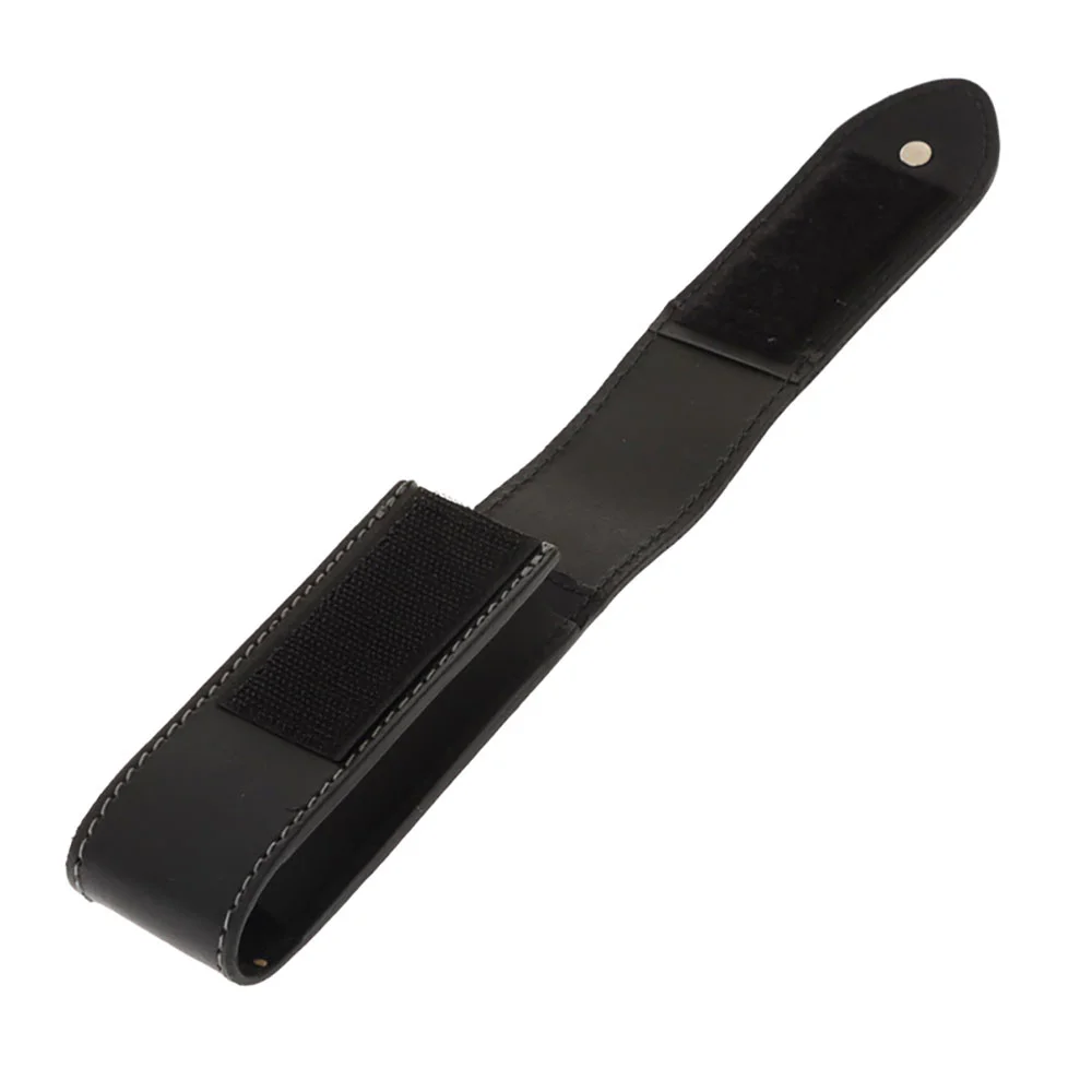 Victorinox leather belt pouch crafted in black premium leather and designed to securely carry Swiss Army Knives and multi-tools up to 120mm in length. Featuring durable stitching, a protective flap closure, and a convenient belt loop attachment, this comp