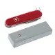 Victorinox Sportsman multi-tool pocket knife featuring a compact 84mm red handle and classic Swiss Army Knife design. This lightweight everyday carry tool includes a large blade, nail file with nail cleaner, can opener, bottle opener, flathead screwdriver