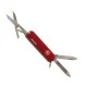 Victorinox Wenger multi-tool pocket knife featuring a compact 6.5cm red handle and a versatile Swiss-made design. This lightweight pocket tool includes a stainless steel blade, precision scissors, nail file, screwdriver tip, key ring, and additional every
