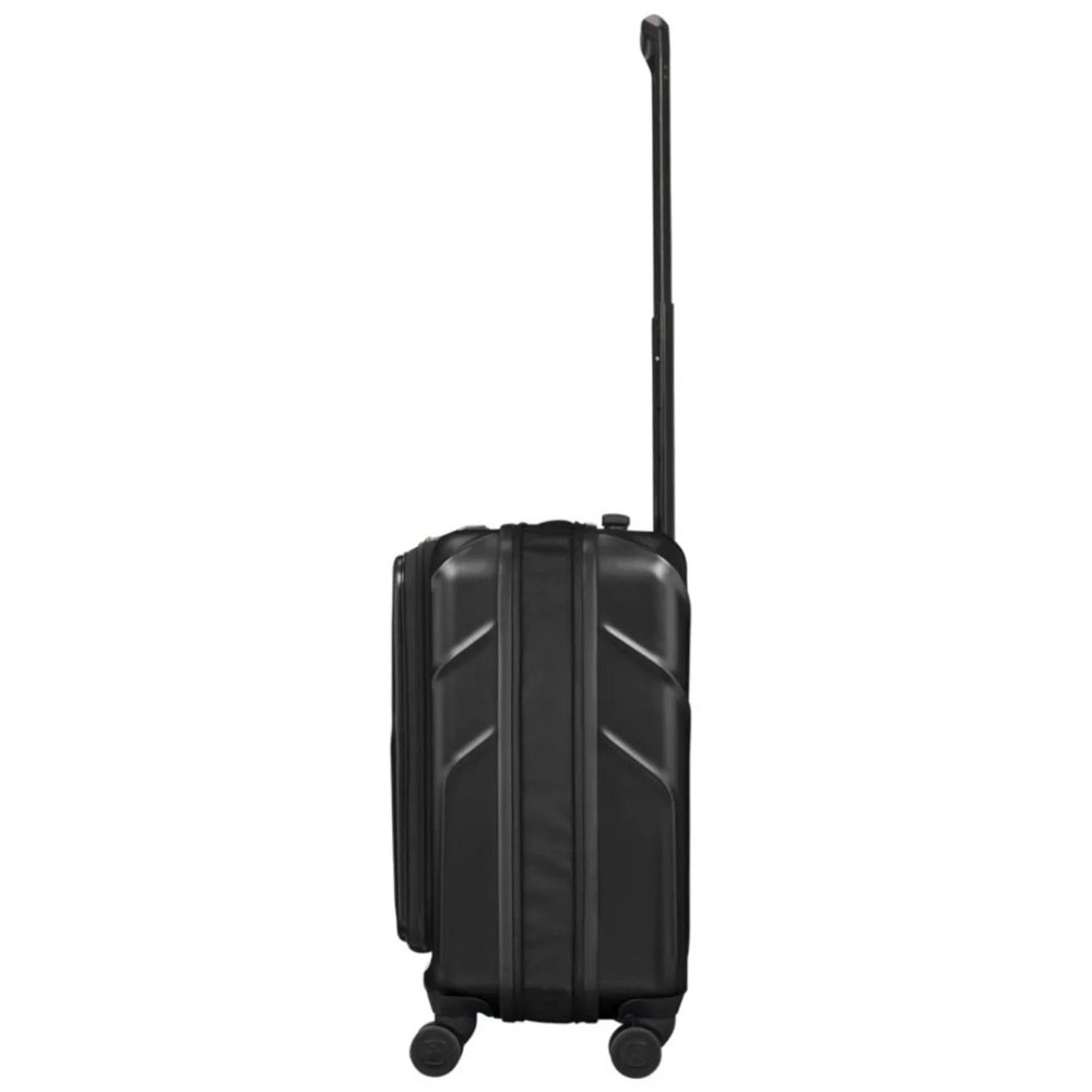 Amplix 2-Piece Luggage Set – Carry-On & Medium Black Amplix 2-piece black hardshell luggage set featuring a carry-on and medium spinner suitcase with front-opening compartments, telescopic handles, 360-degree spinner wheels, and durable hard-shell construction.