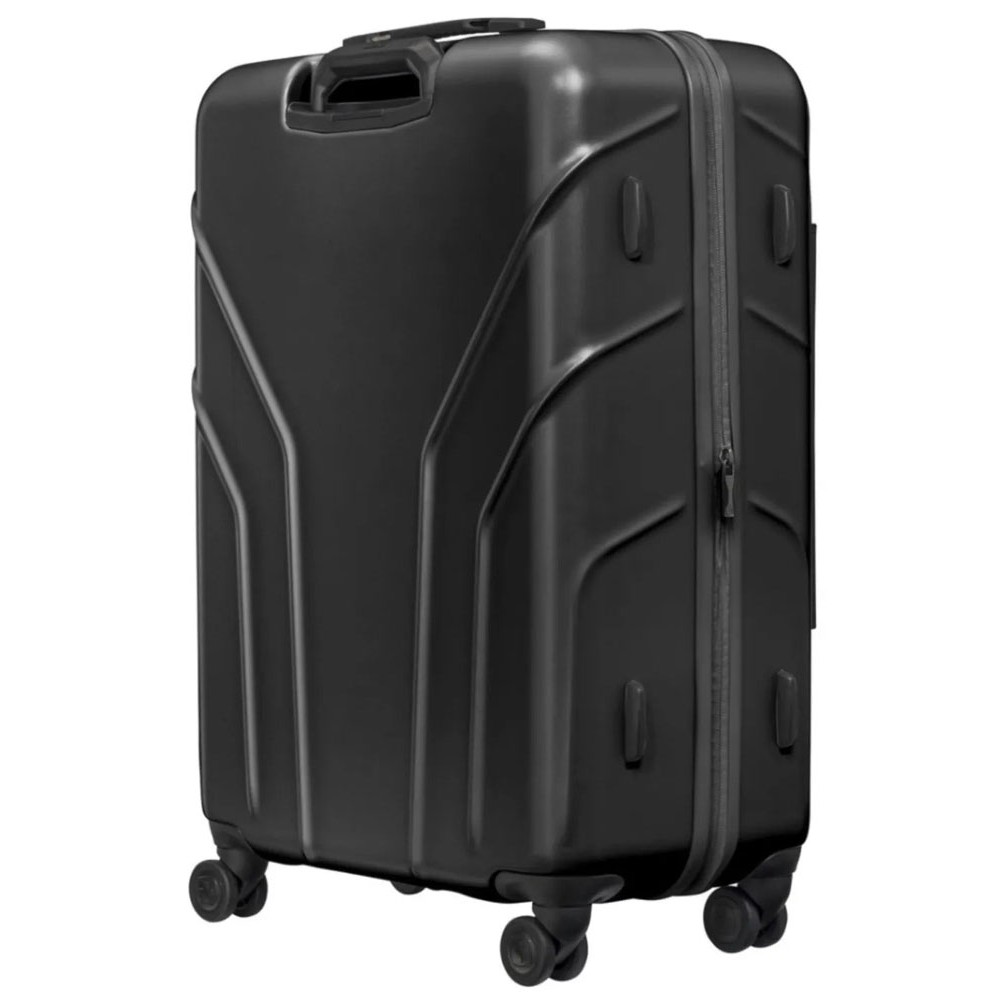 Amplix 2-Piece Luggage Set – Carry-On & Medium Black Amplix 2-piece black hardshell luggage set featuring a carry-on and medium spinner suitcase with front-opening compartments, telescopic handles, 360-degree spinner wheels, and durable hard-shell construction.