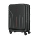 Wenger Amplix Hardside Medium Suitcase – Black Wenger Amplix black hardside medium suitcase with a front-opening compartment, 360-degree spinner wheels, telescopic handle, and durable hard-shell construction for business and leisure travel.