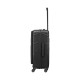 Wenger Amplix Hardside Medium Suitcase – Black Wenger Amplix black hardside medium suitcase with a front-opening compartment, 360-degree spinner wheels, telescopic handle, and durable hard-shell construction for business and leisure travel.