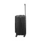 Wenger Amplix Hardside Medium Suitcase – Black Wenger Amplix black hardside medium suitcase with a front-opening compartment, 360-degree spinner wheels, telescopic handle, and durable hard-shell construction for business and leisure travel.